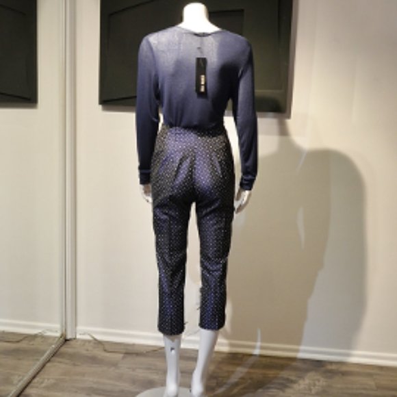 Vintage 90's Navy with White Pindot Capri - Picture 4 of 5